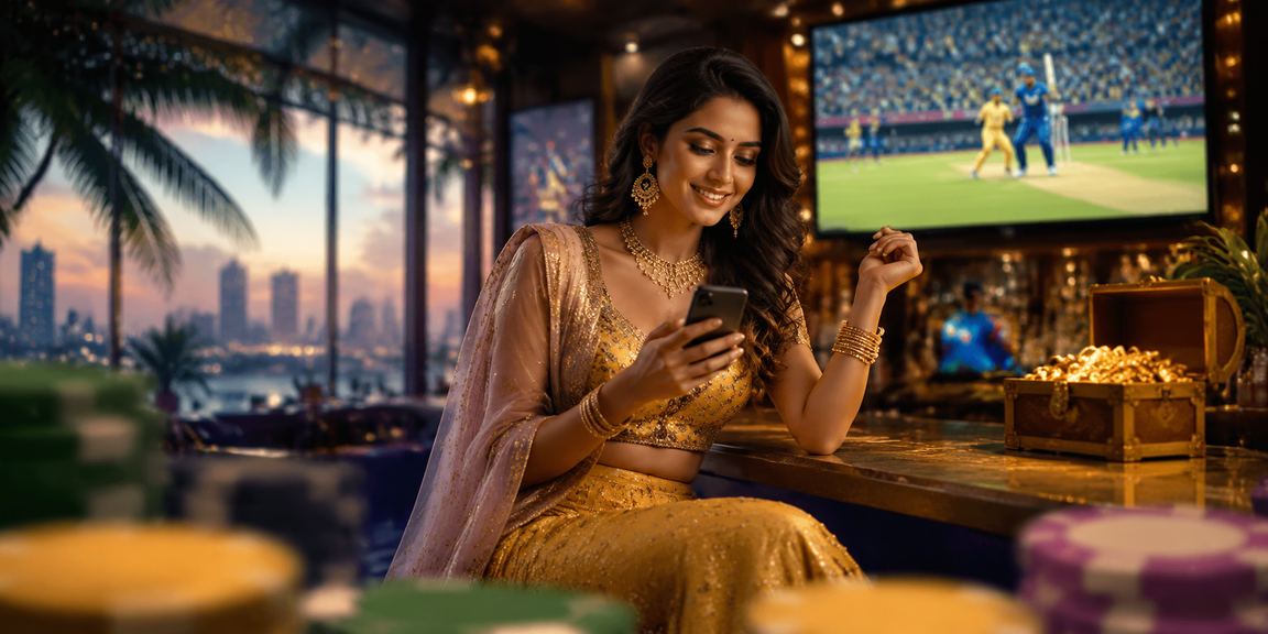 Bollywood themed cricket betting with festive atmosphere